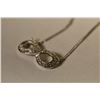 Image 2 : 10K White Gold Diamond Pendant