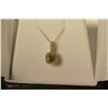 Image 1 : 14K Gold Diamond Pendant MSRP $1200