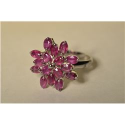 Sterling Silver Ruby Ring MSRP $965