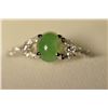 18K Gold Jade & Diamond Ring MSRP $3150