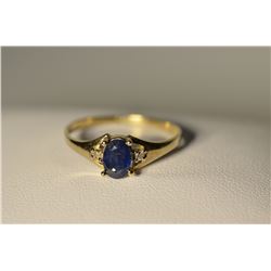 10K Gold Sapphire/Diamond Ring MSRP $935