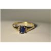 Image 1 : 10K Gold Sapphire/Diamond Ring MSRP $935