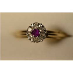 14K Gold Ruby & Diamond Ring MSRP $1953