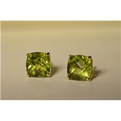 14K Gold Peridot Earrings MSRP $900