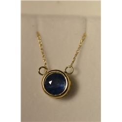 14K Gold Sapphire Pendnat Slider MSRP $375