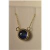 Image 1 : 14K Gold Sapphire Pendnat Slider MSRP $375