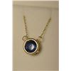 Image 2 : 14K Gold Sapphire Pendnat Slider MSRP $375