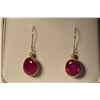 Image 1 : 14K Gold Ruby & Diamond Earrings MSRP $2725