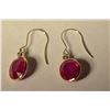 Image 2 : 14K Gold Ruby & Diamond Earrings MSRP $2725