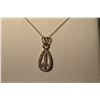 Image 2 : 14K White Gold Diamond Pendnat MSRP $935