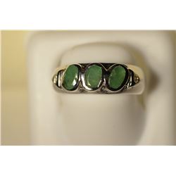 Sterling Silver Emerald Ring MSRP $450