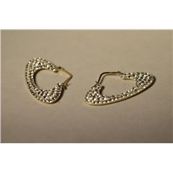 10K Gold Cubic Crystal Earrings MSRP $750