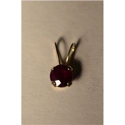 10K Gold Ruby Pendant MSRP $435