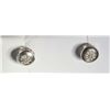 Image 2 : Sterling Silver Diamond Earrings MSRP $688
