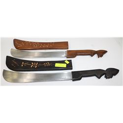PAIR OF WOODEN MACHETES - ROBERT MOLE & SONS