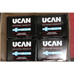 UCAN CONCRETE WEDGE ANCHORS ( BOX OF 400 )