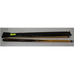 2 PIECE POOL CUE WITH CASE