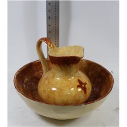 WASH JUG AND BASIN MADE IN ITALY