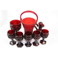 AVON CRANBERRY GLASS COLLECTION