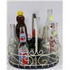 Image 1 : BASKET OF COLLECTIBLE BOTTLES