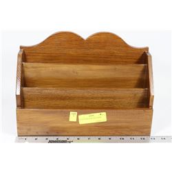 SOLID WOOD MAIL ORGANIZER