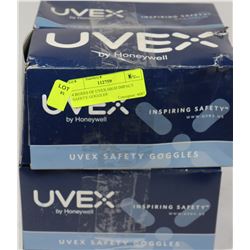 4 BOXES OF UVEX HIGH IMPACT SAFETY GOGGLES