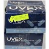 Image 1 : 4 BOXES OF UVEX HIGH IMPACT SAFETY GOGGLES