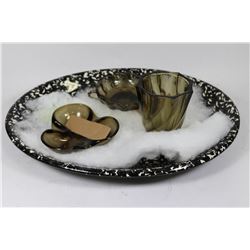 ASSORTED BLACK SHOWHOME TABLE DECOR