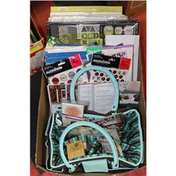 BOX OF NEW SCRAPBOOKING SUPPLIES INCL.