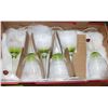 Image 1 : LARGE GREEN WINE GOBLET SET