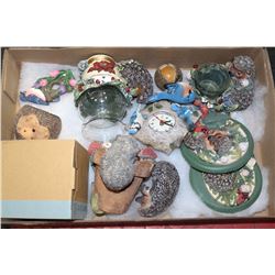 FLAT OF HEDGEHOGS & BIRDS