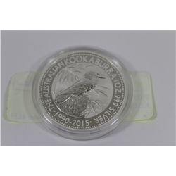 2015 .999 1oz AUSTRALIAN KOOKABURRA SILVER COIN