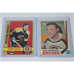 1969 PHIL ESPOSITO & 1972 JOHNNY BUCYK BOSTON