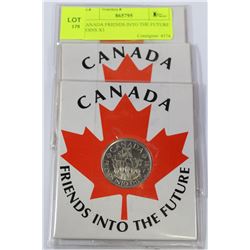 CANADA FRIENDS INTO THE FUTURE COINS X3