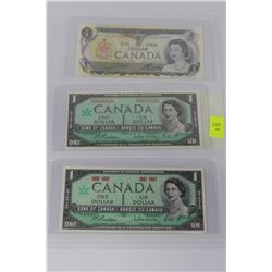 PAGE OF UNCIRCULATED ONE DOLLAR BILLS