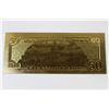 Image 1 : AMERICAN $50 GOLD FOIL BANKNOTE