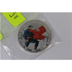 2013 CANADIAN $20 SUPERMAN MAN OF STEEL COLOURIZED