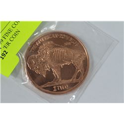 1oz .999 FINE COPPER "ZOMBUCKS" COPPER COIN