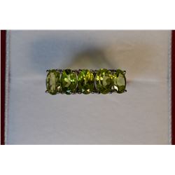 14K GOLD PERIDOT RING