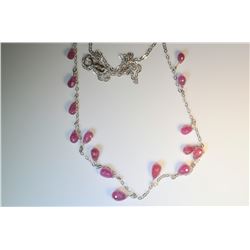 10K GOLD RUBY (12.5CT) NECKLACE