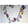 Image 1 : STERLING SILVER GEMSTONE NECKLACE