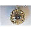 Image 2 : 14K GOLD QUARTZ & DIAMOND (0.23CT) PENDANT
