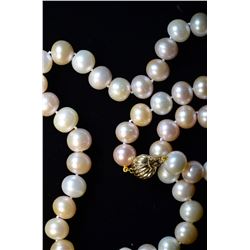 14K GOLD CLASP FRESHWATER PEARL NECKLACE