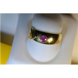 14K GOLD RUBY (0.39CT) RING