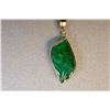 Image 2 : 14K GOLD EMERALD (3.3CT) PENDANT NECKLACE