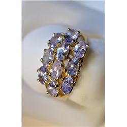 14K GOLD TANZANITE RING