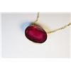 Image 1 : 14K GOLD RUBY (8CT) PENDANT NECKLACE