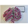 Image 1 : STERLING SILVER RUBY (7.58CT) BROOCH