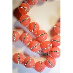 STERLING SILVER CLASP AGATE NECKLACE