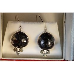 14K GOLD BLACK DIAMOND (6.2CT) & WHITE DIAMOND